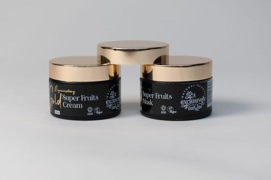 super fruit cream MASK Exclusively Unique Gold Glow Mask – Organic Radiance in a Jar (50ml)